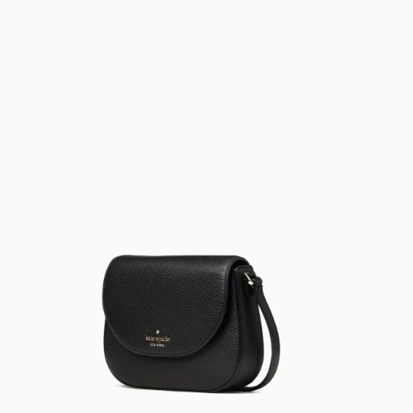 NWT KATE SPADE BLACK LEILA MINI FLAP CROSSBODY BAG - Picture 4 of 9